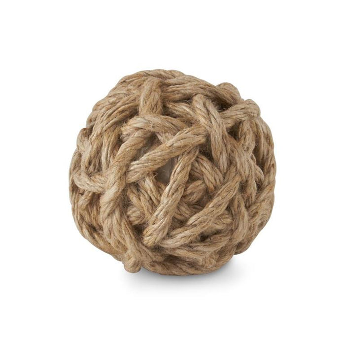 4" Natural Tan Seagrass Ball s/6