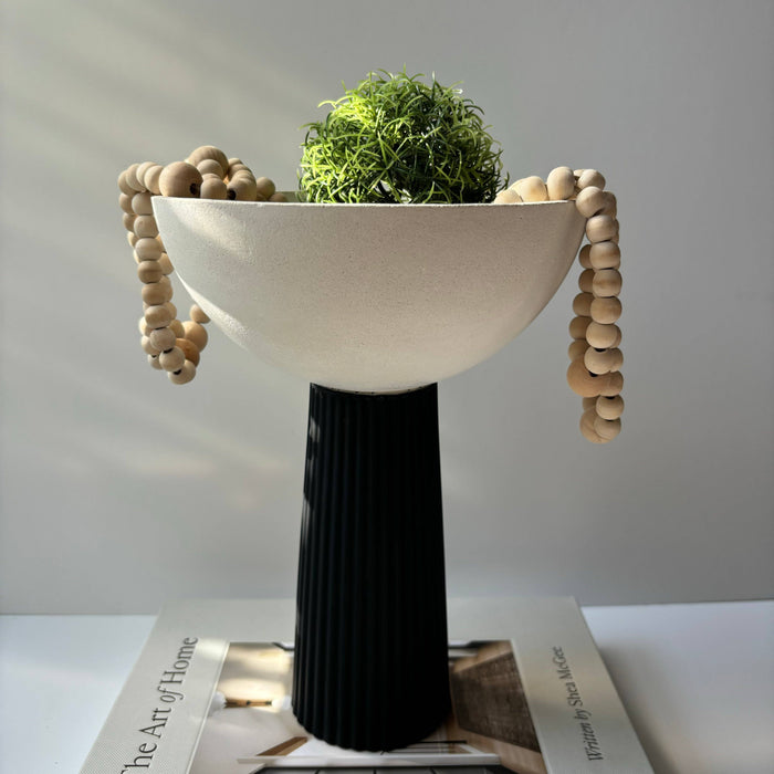 Leo Concrete Pedestal Bowl