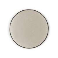 Ivory Posh Circle Pillow 18x18