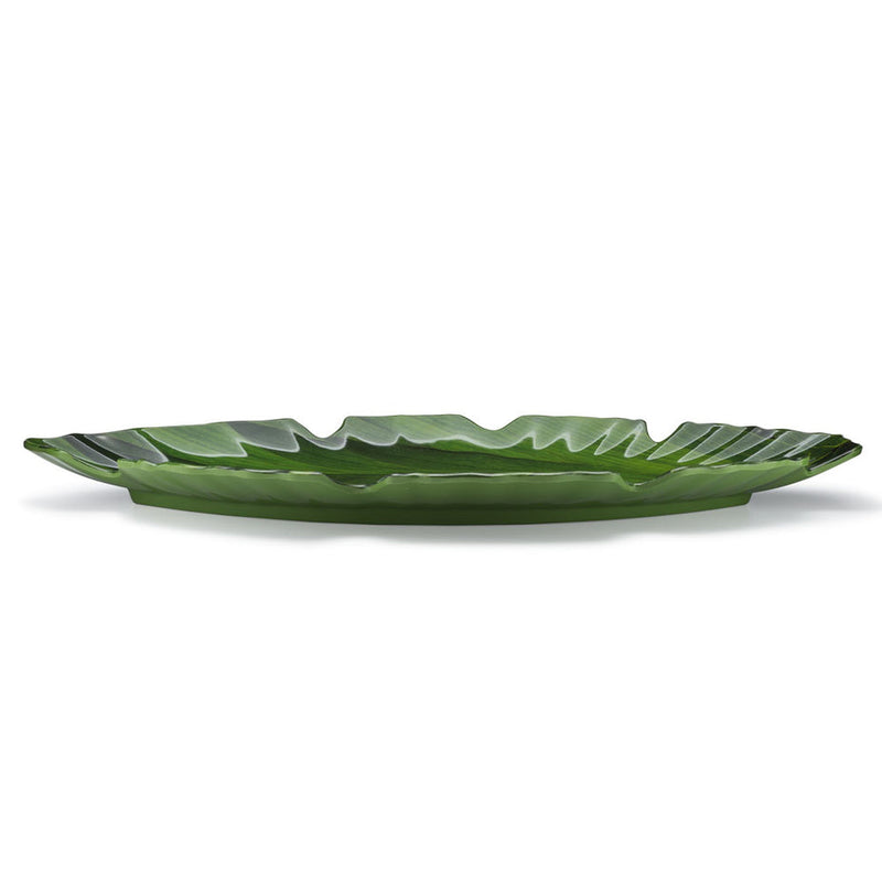 Zen Green Melamine Leaf Platter