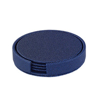 Skate Round Coaster Set in navy.