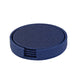 Skate Round Coaster Set in navy.