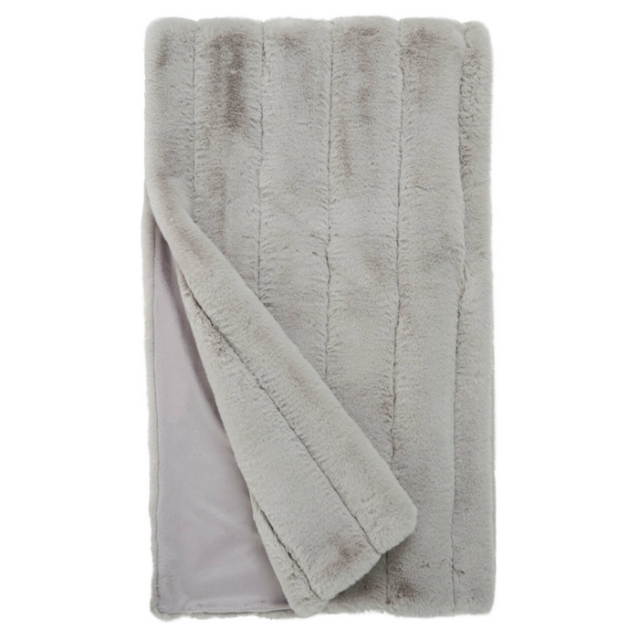 Dove Faux Fur Posh Throw