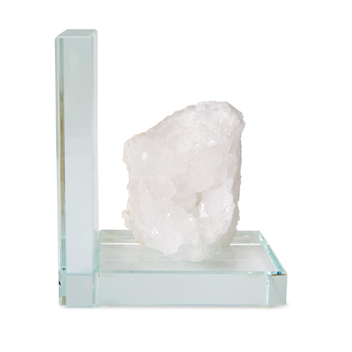 Ivory Quartz Bookends S/2