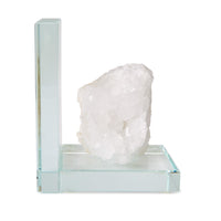 Ivory Quartz Bookends S/2