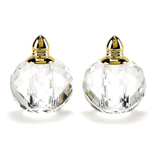 Zendra Gold Crystal Salt & Pepper Shakers