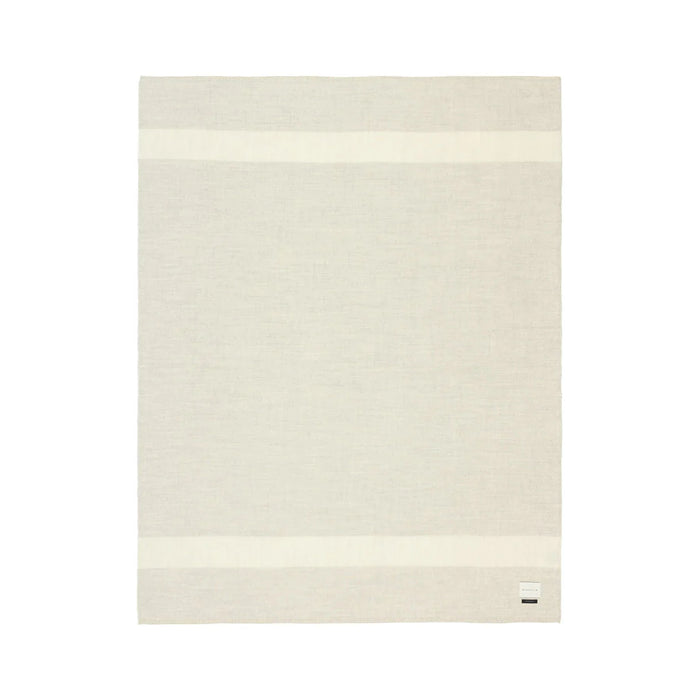 Mason stripped throw ivory striped.