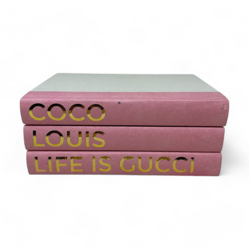 Pink & Gold, 3 Volume Fashion Books - Coco, Louis, Gucci