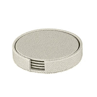 Skate Round Coaster Set in pearl.