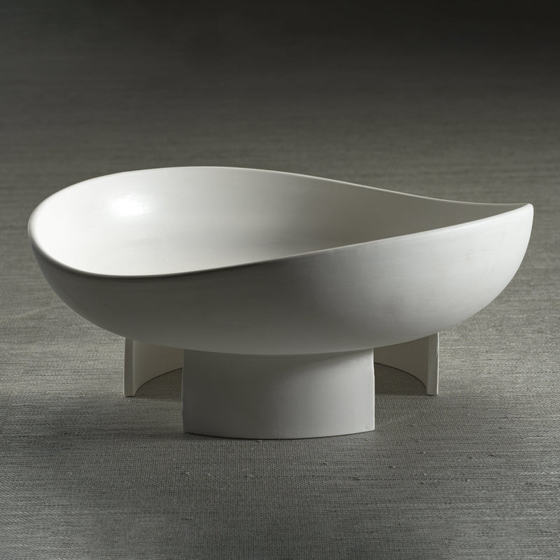 Kutani Ceramic Bowl - Matt White