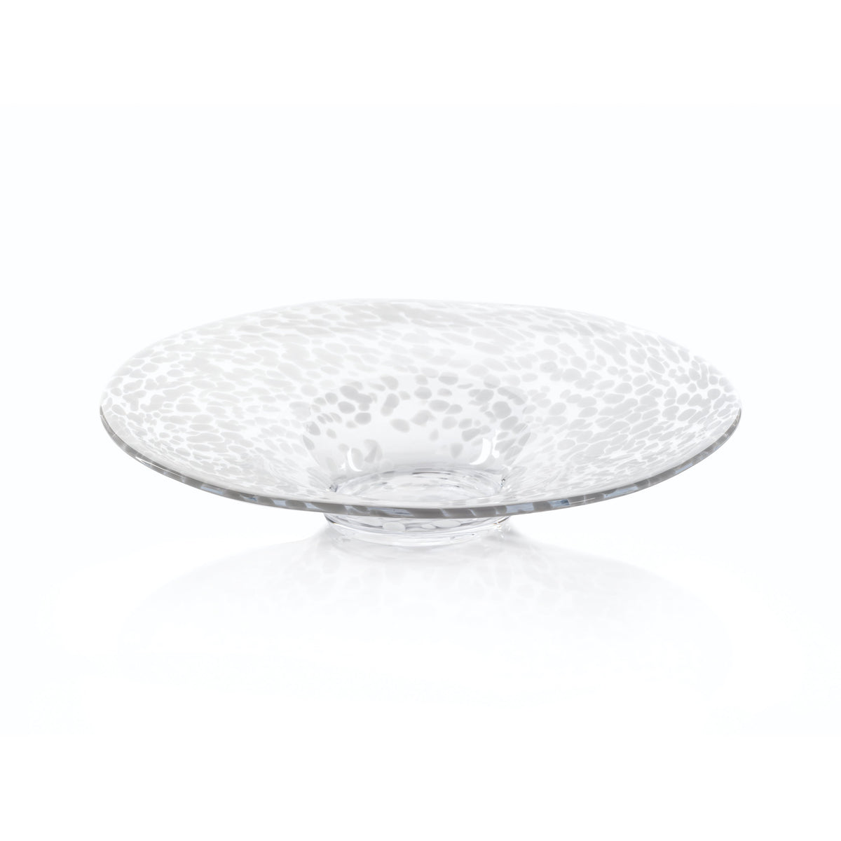 White Confetti Centerpiece Bowl