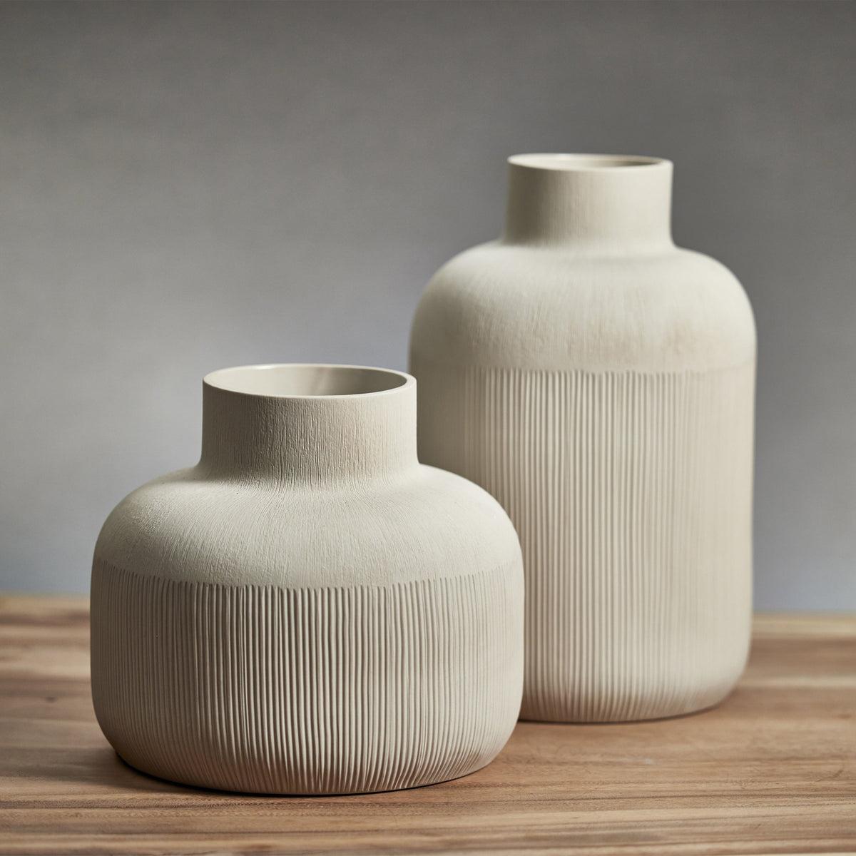 Sugi Porcelain Vase Neutral Gray