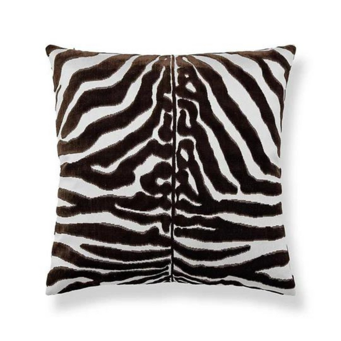 Scalamandre El Morocco Espresso Pillow 22 x 22