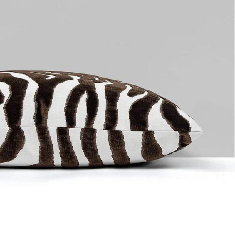 Scalamandre El Morocco Espresso Pillow 22 x 22