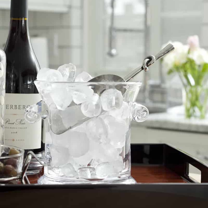 Helyx Ice Scoop in a ice bucket with champage.