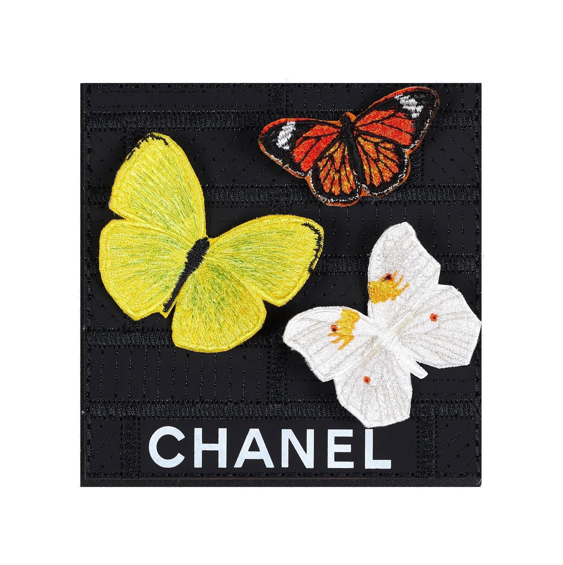 Petite Butterfly Swarm 5x5 CHANEL Black Art