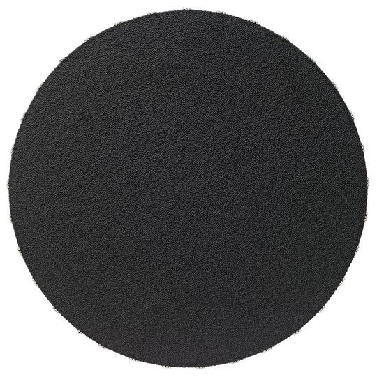 Charm Silver 16'' Round Placemats Set Of 4 Black Placemats, Napkins, & Napkin Rings