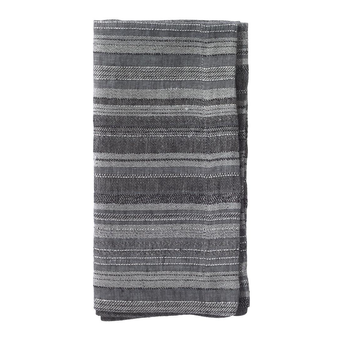 Midas Napkins Set Of 4 Charcoal Placemats, Napkins, & Napkin Rings