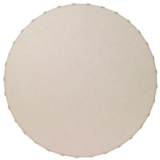 Charm Silver 16'' Round Placemats Set Of 4 Pearl Placemats, Napkins, & Napkin Rings