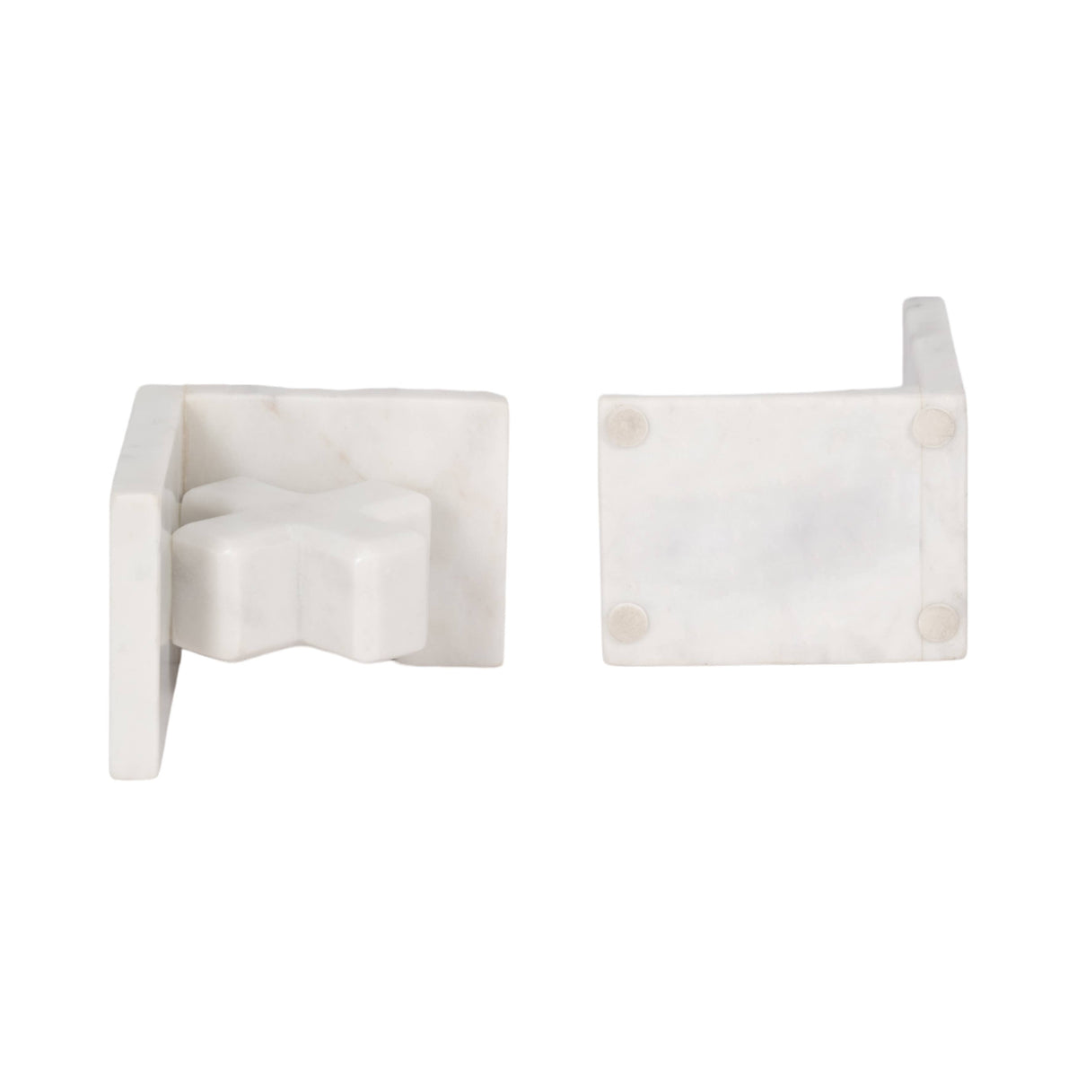 X & O Bookends S/2