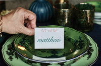 Place Card Set: Metallic SIT HERE