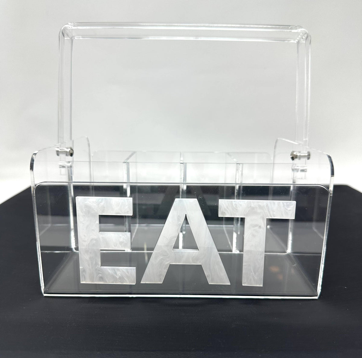 Acrylic "Eat" Napkin Holder