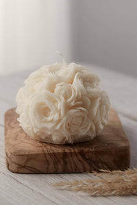 Rose Flower Ball Candle