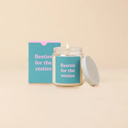 Candle Jar w/Lid Besties for the resties Candleholder
