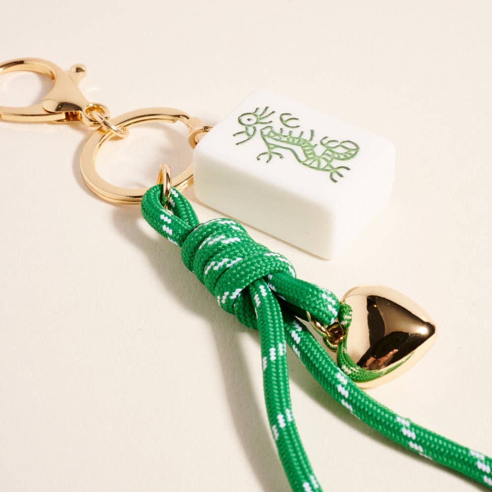 Mahjong Tile Keychain Bag Charm