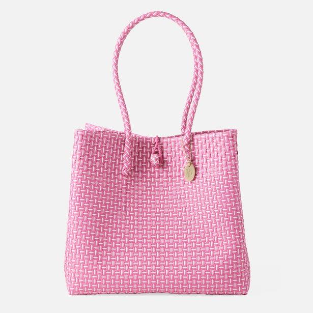 Lauren Tote Pink White Totes
