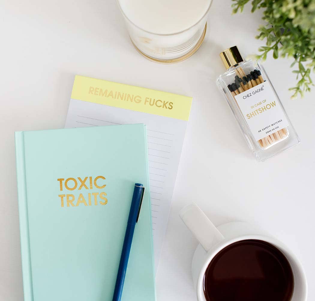 In Case of Shitshow - Glass Bottle Safety Matches - Black