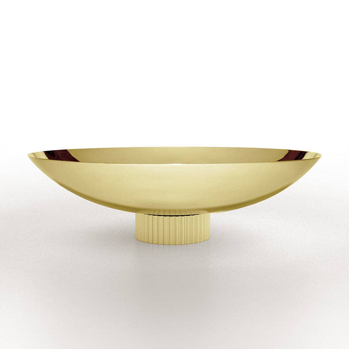 Striations Fruit Bowl, Gold