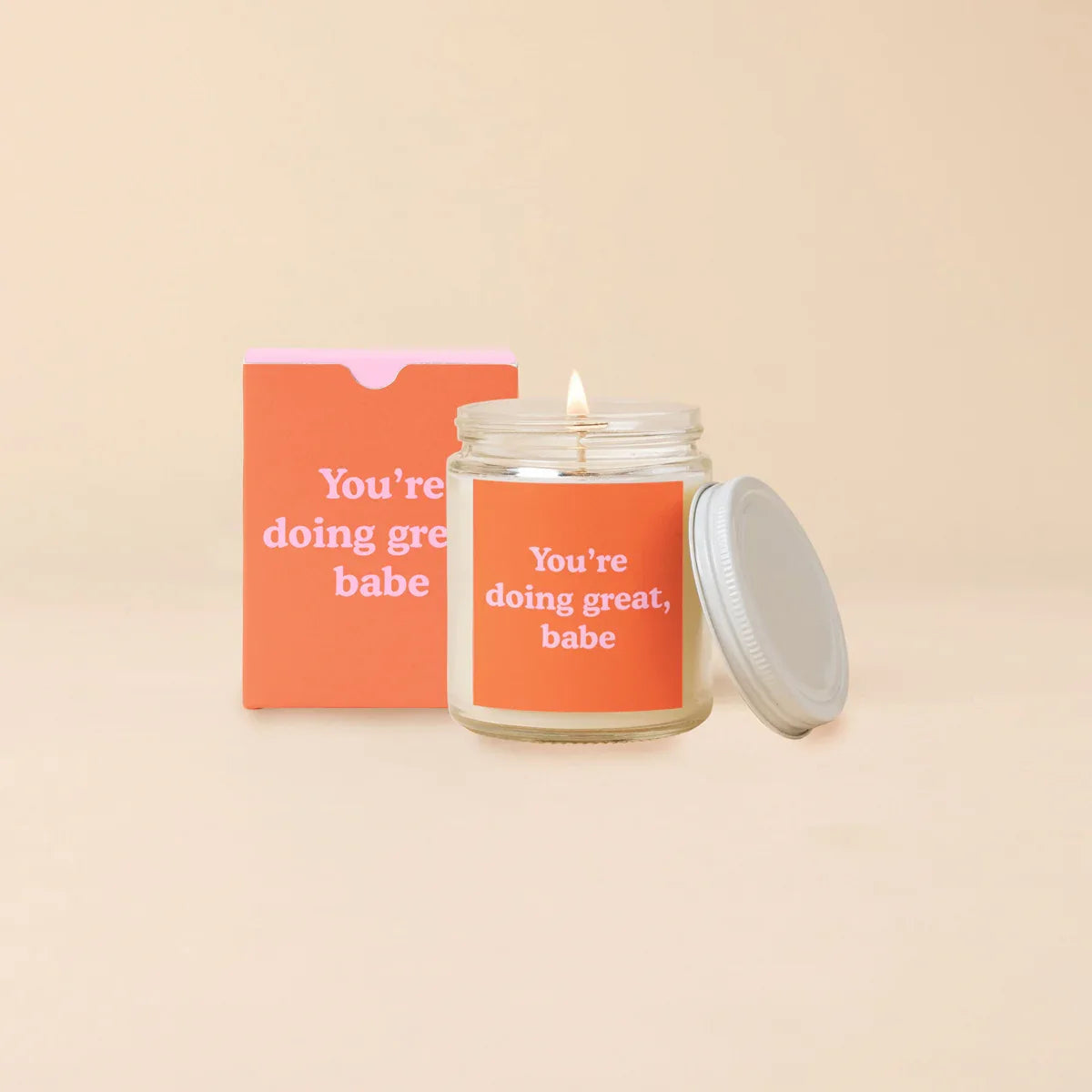 Candle Jar w/Lid Candleholder