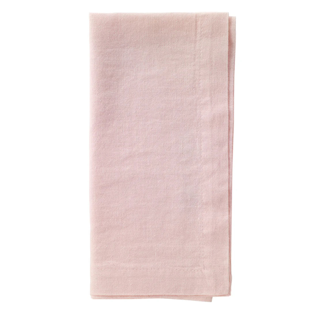 Amalfi 21" Napkin Set of 4 Dusty Rose Placemats, Napkins, & Napkin Rings