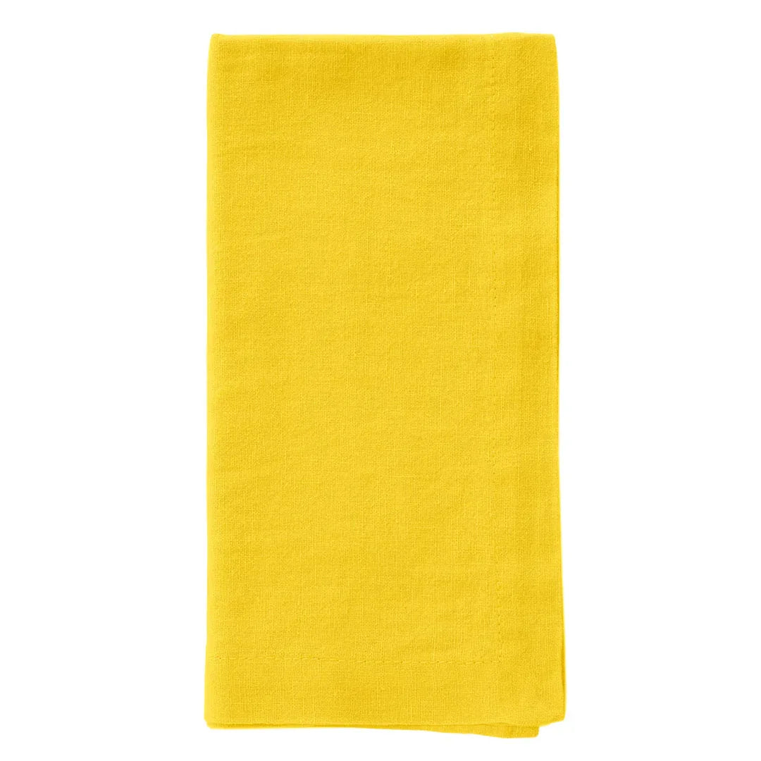 Amalfi 21" Napkin Set of 4 Lemon Placemats, Napkins, & Napkin Rings