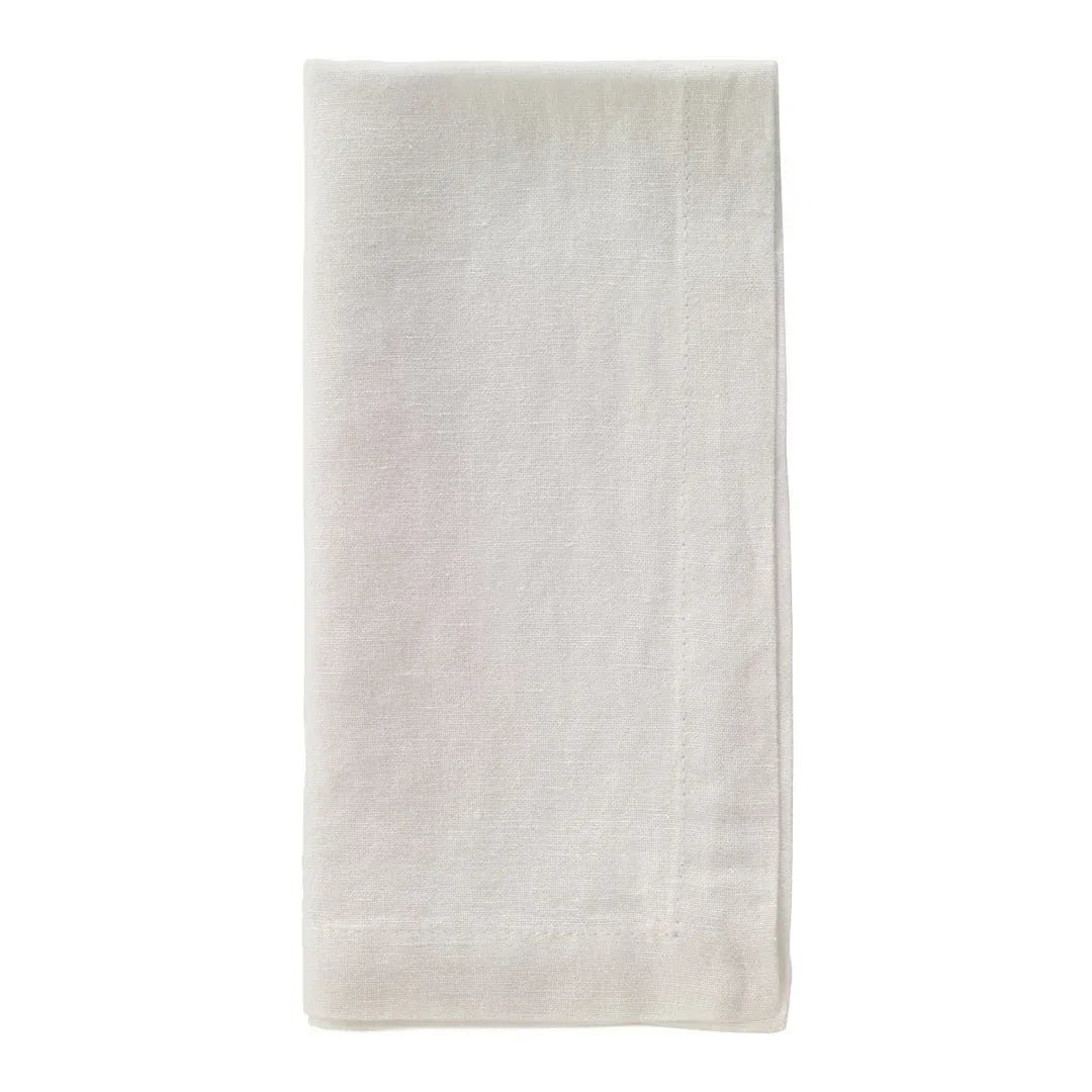 Amalfi 21" Napkin Set of 4 Off White Placemats, Napkins, & Napkin Rings