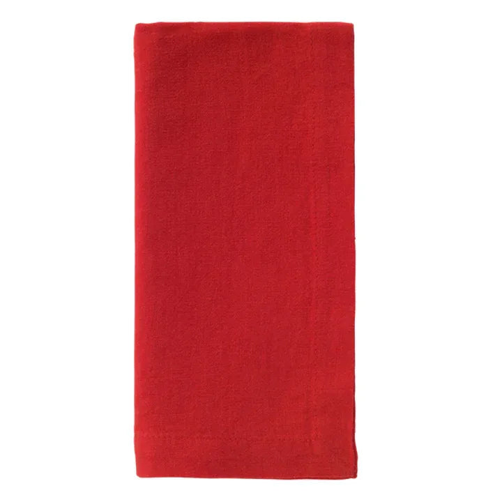 Amalfi 21" Napkin Set of 4 Tomato Placemats, Napkins, & Napkin Rings