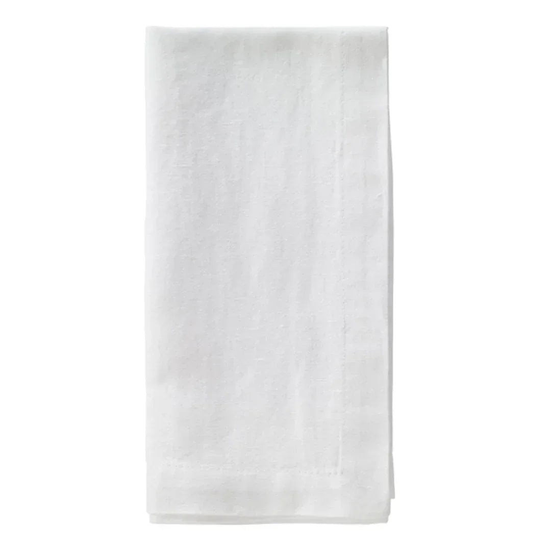 Amalfi 21" Napkin Set of 4 White Placemats, Napkins, & Napkin Rings