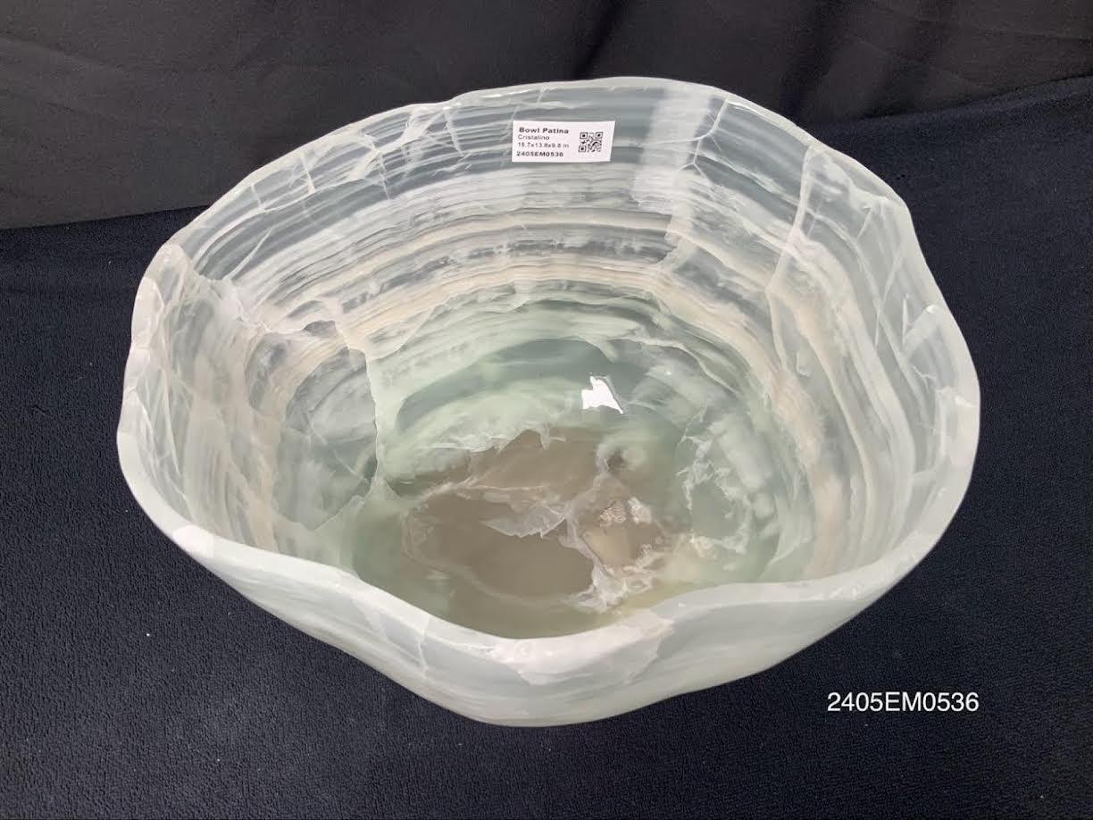 Bowl Patina Onyx, Crystalline Decorative Bowls