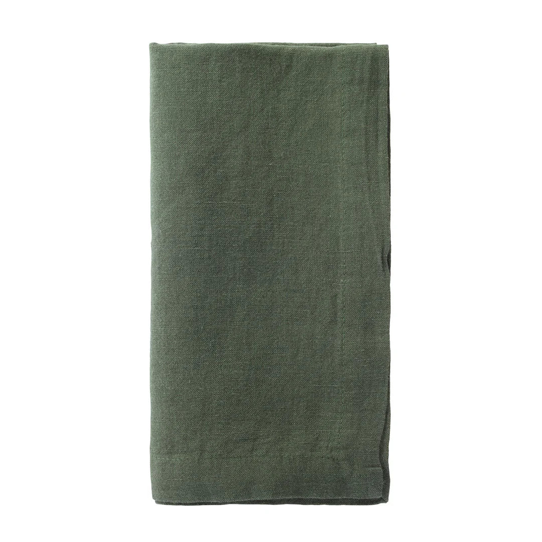 Amalfi 21" Napkin Set of 4 Olive Placemats, Napkins, & Napkin Rings