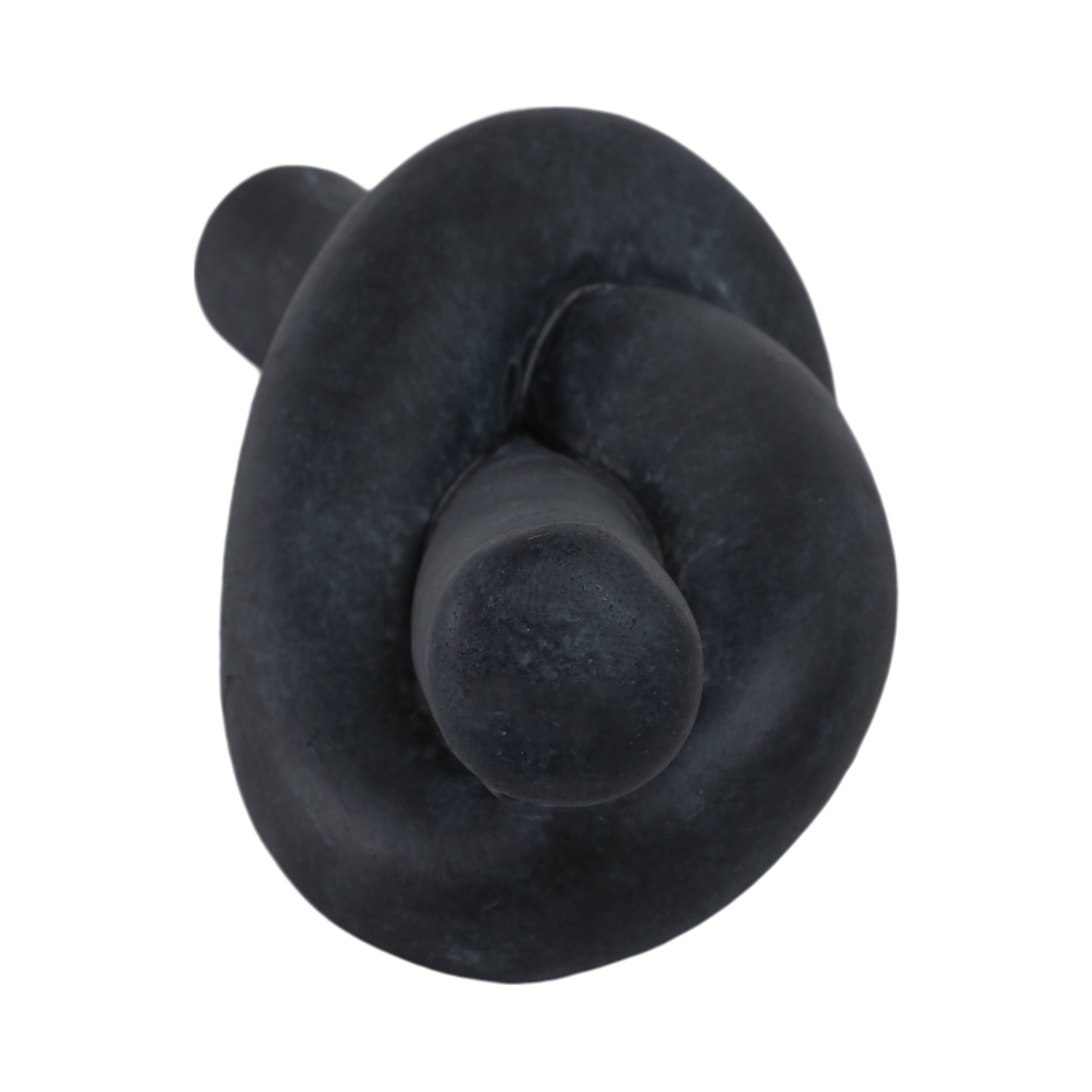 Black Ceramic Knot Object