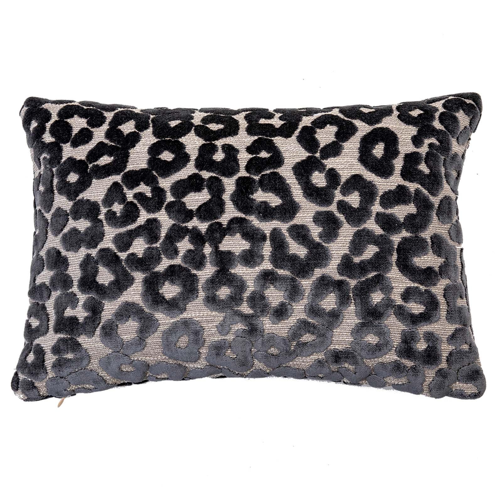 Elvira Lumbar Pillow 12" x 18" Blue Smoke Throw Pillows
