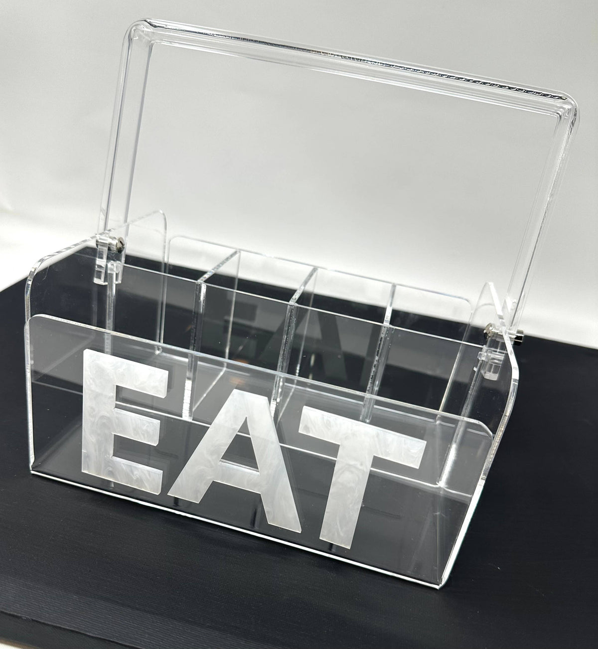 Acrylic "Eat" Napkin Holder