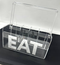 Acrylic "Eat" Napkin Holder