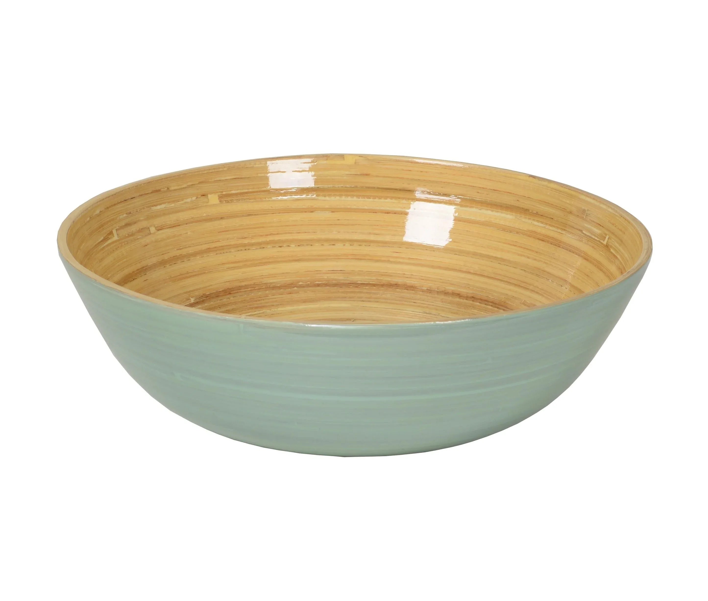 Bamboo Bowl & Server Set Ice Blue Serveware