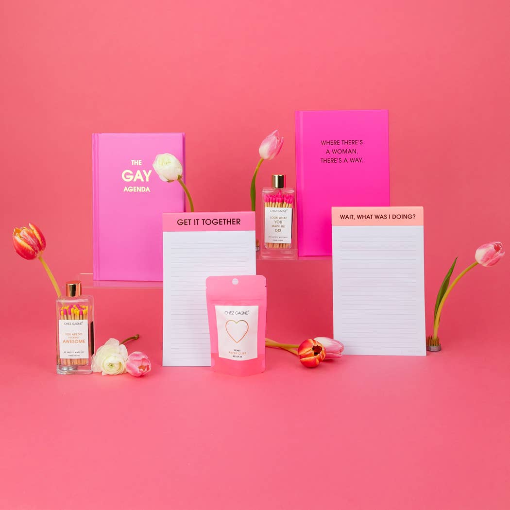 Wait, What Was I Doing? - Lined Notepad - Coral Pink - 65 perforated pages - 5x8 Notepads