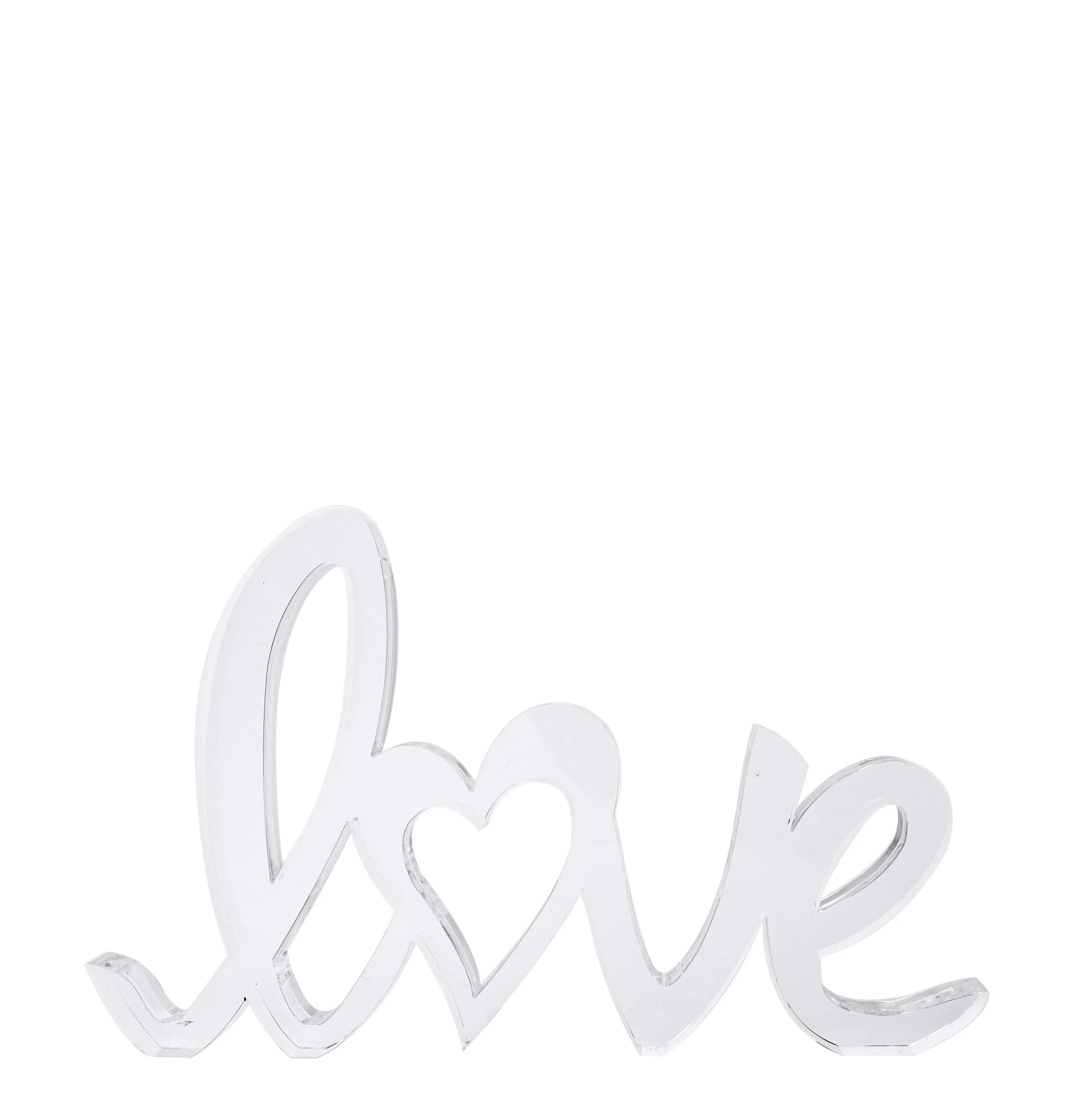 Script LOVE STAND ALONE - CLEAR CURSIVE LOVE Accessories