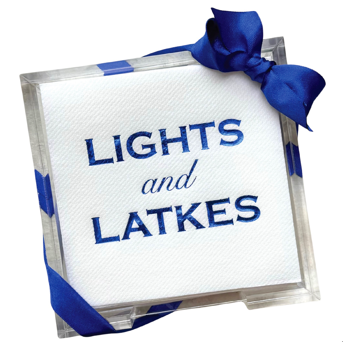 Judaica Acrylic Cocktail Napkin Hostess Set Cocktail Napkins