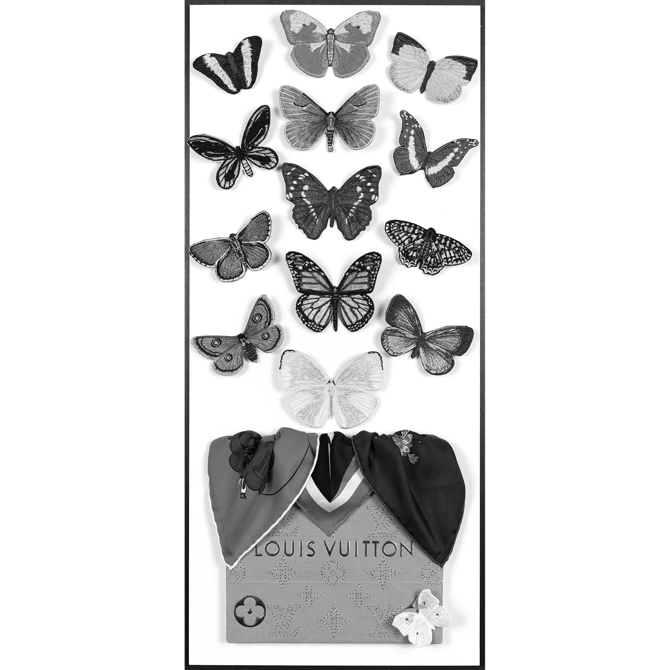 Butterfly Surprise 12"x26" Louis Vuitton Art