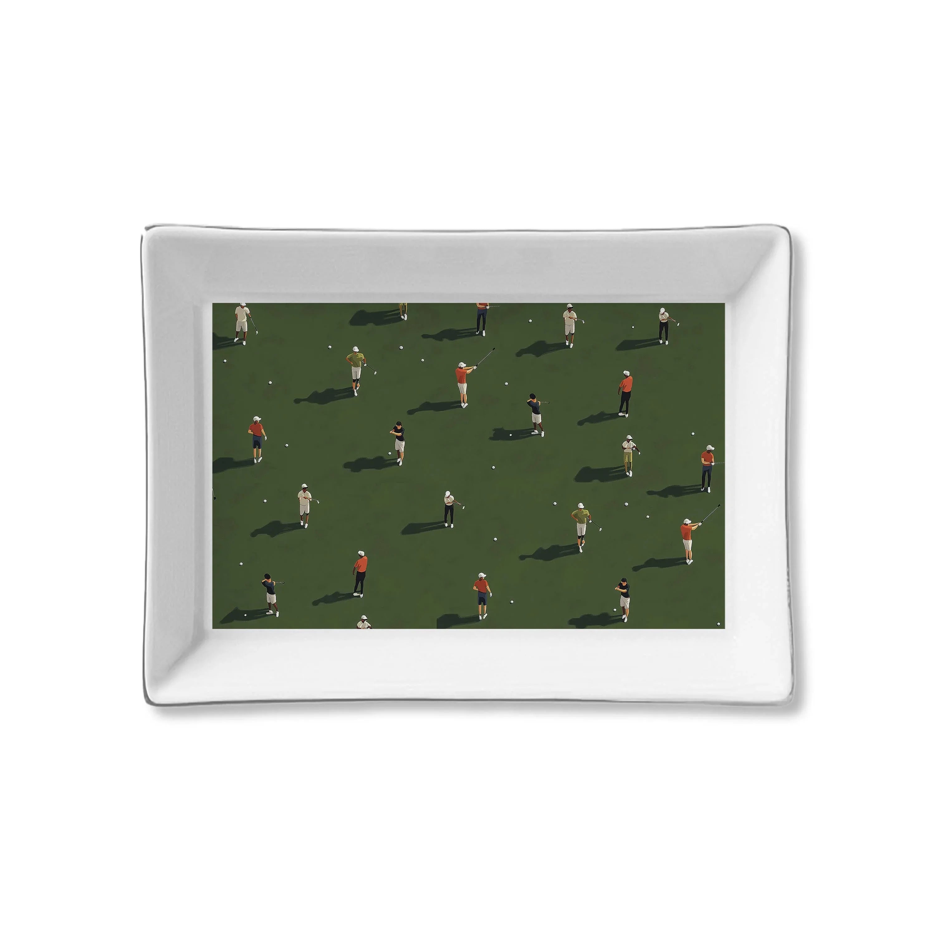 Ceramic Tray - Golfers Decorative Tray